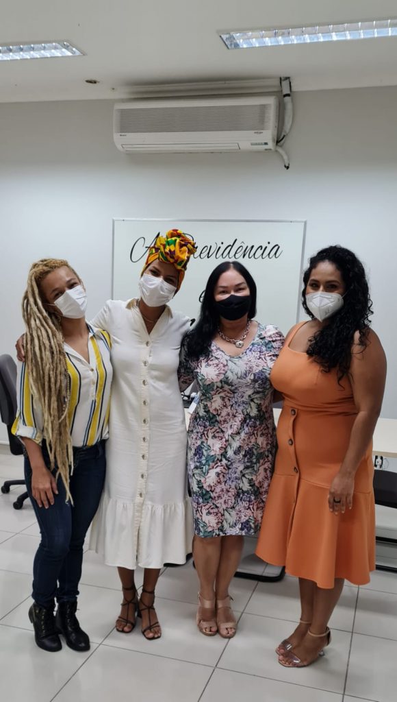 Samara Mesquita, Lívia Noronha, Edna D'Araújo e Emanuelle Raiol.
