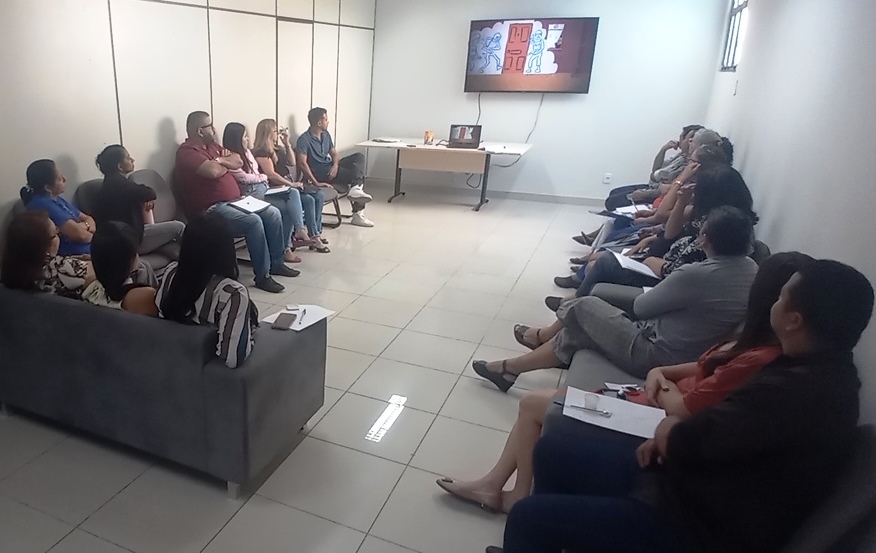 Apresentação de vídeo educativo.